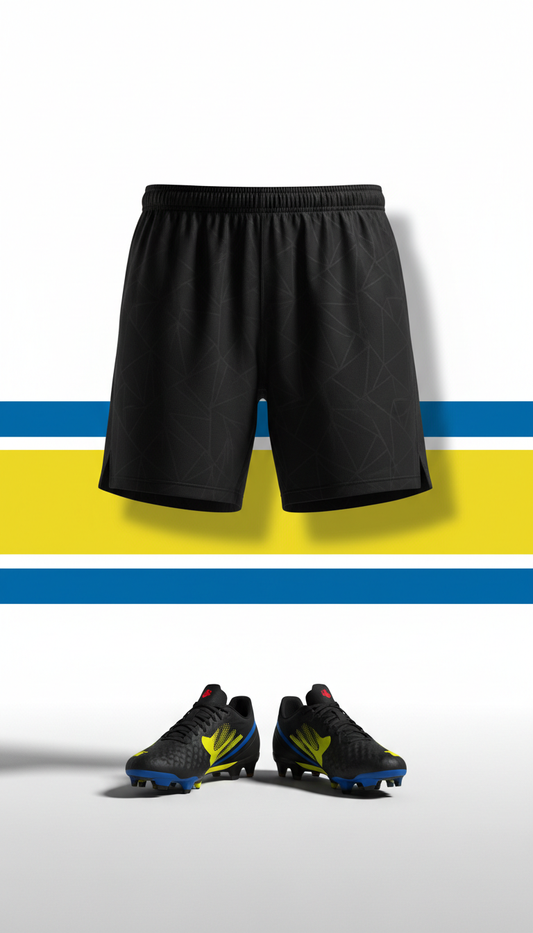 Midnight Black graphic training shorts